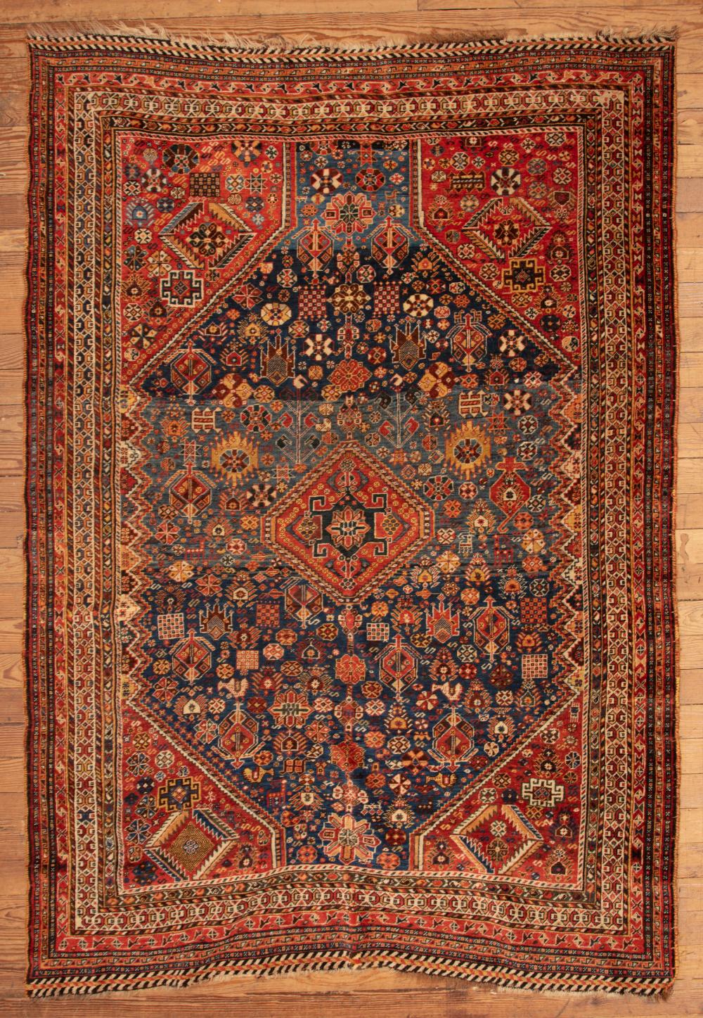 Appraisal: Quashqai Rug Southwest Persia late th c ft in x