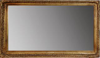 Appraisal: GILT FRAMED MIRROR GILT FRAMED MIRROR H W having a