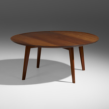 Appraisal: Tage Frid COFFEE TABLE Denmark USA c walnut h dia