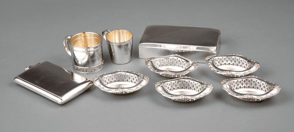 Appraisal: Good Group of American Sterling Silver Objects incl Tiffany Co