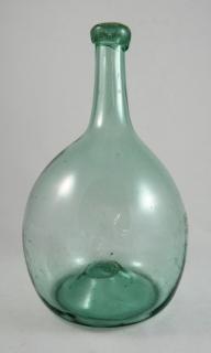 Appraisal: th c aqua glass decanter th c aqua glass decanter