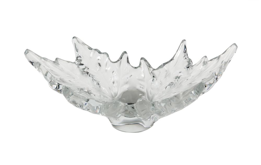 Appraisal: Lalique Frosted and Molded Glass Champs Elysees Bowl c marked