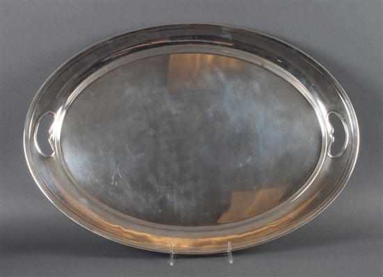 Appraisal: American Federal style sterling silver service tray Gorham dated pattern