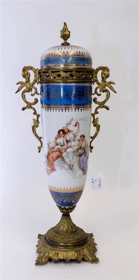 Appraisal: Sale Lot A Sevres Style Porcelain Urn Height inches Illinois