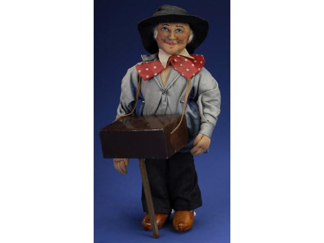 Appraisal: Ravca Organ Grinder Man France mid th century a charming