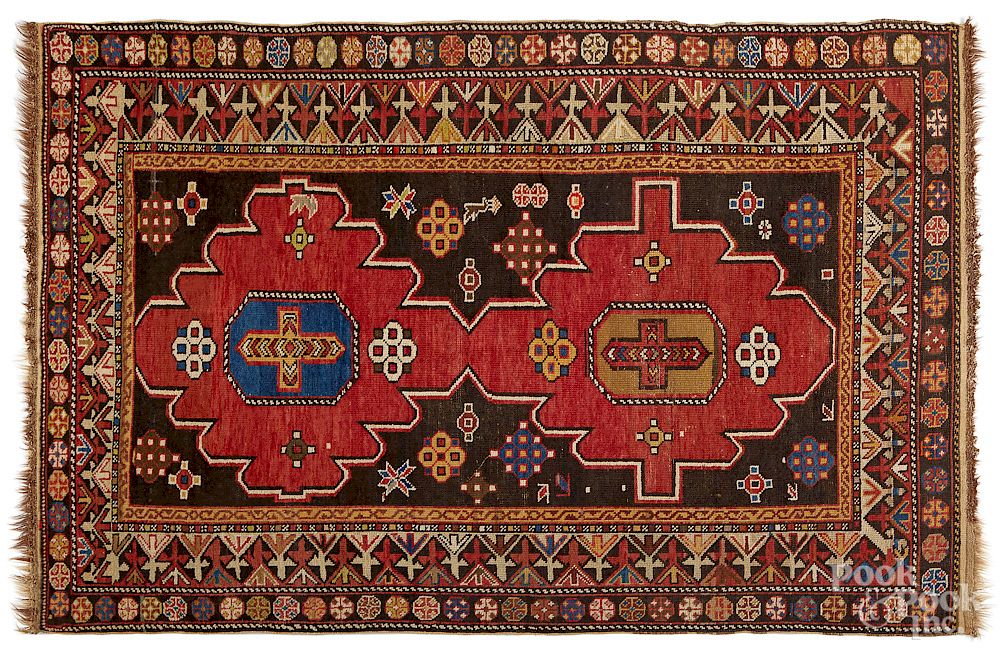 Appraisal: Caucasian carpet Caucasian carpet early th c ' x '