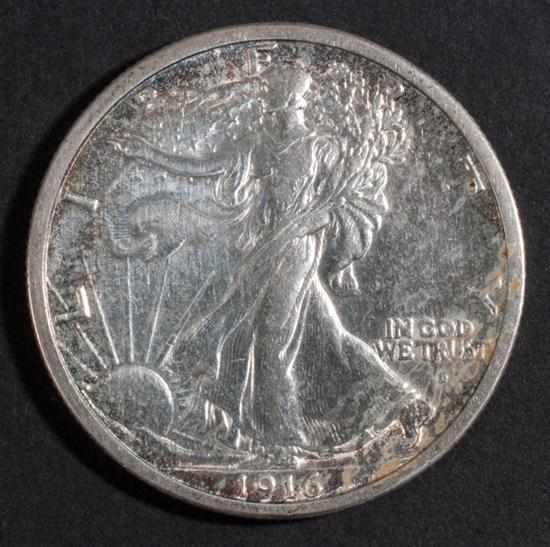 Appraisal: United States walking Liberty type silver half dollar -D mint