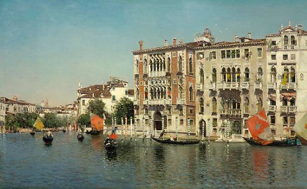 Appraisal: Martin Rico y Ortega Spanish - A view of Palazzo