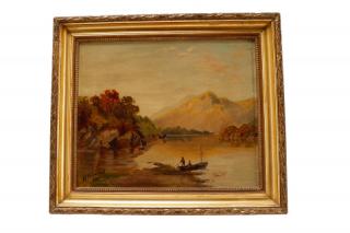 Appraisal: E Sharrod Mountain Lake O C Early th C E