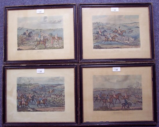 Appraisal: after Alken The Hunt four early th Century coloured engravings