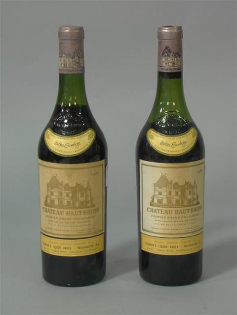 Appraisal: CHATEAU HAUT-BRION PREMIER GRAND CRU CLASSE GRAVES BOTTLES