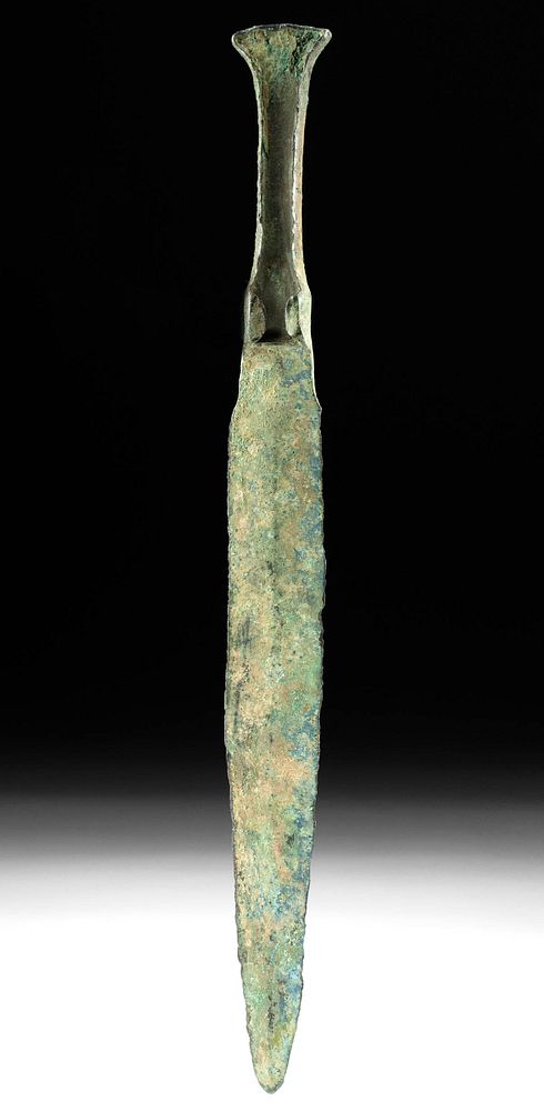 Appraisal: Luristan Bronze Dagger - Gorgeous Patina Ancient Near East Anatolia