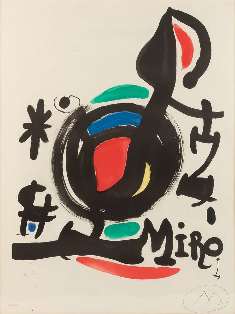 Appraisal: Joan Miro Spanish - Affiche pour l'Exposition Les essencies de