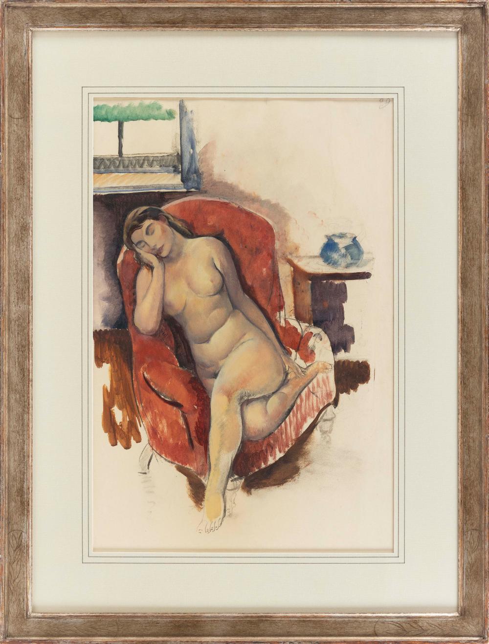 Appraisal: LEON KROLL NEW YORK NEW MEXICO EUROPE - RECLINING WOMAN