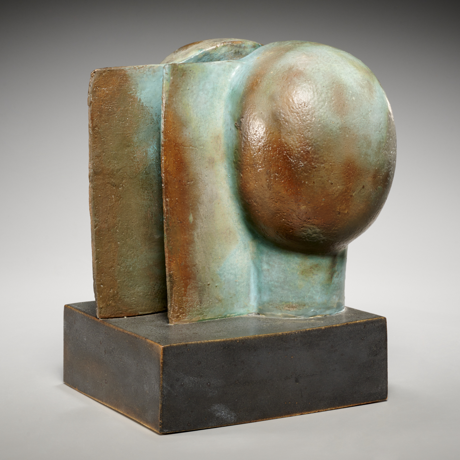 Appraisal: RUTH DUCKWORTH CERAMIC SCULPTURE Ruth Duckworth American - Untitled green