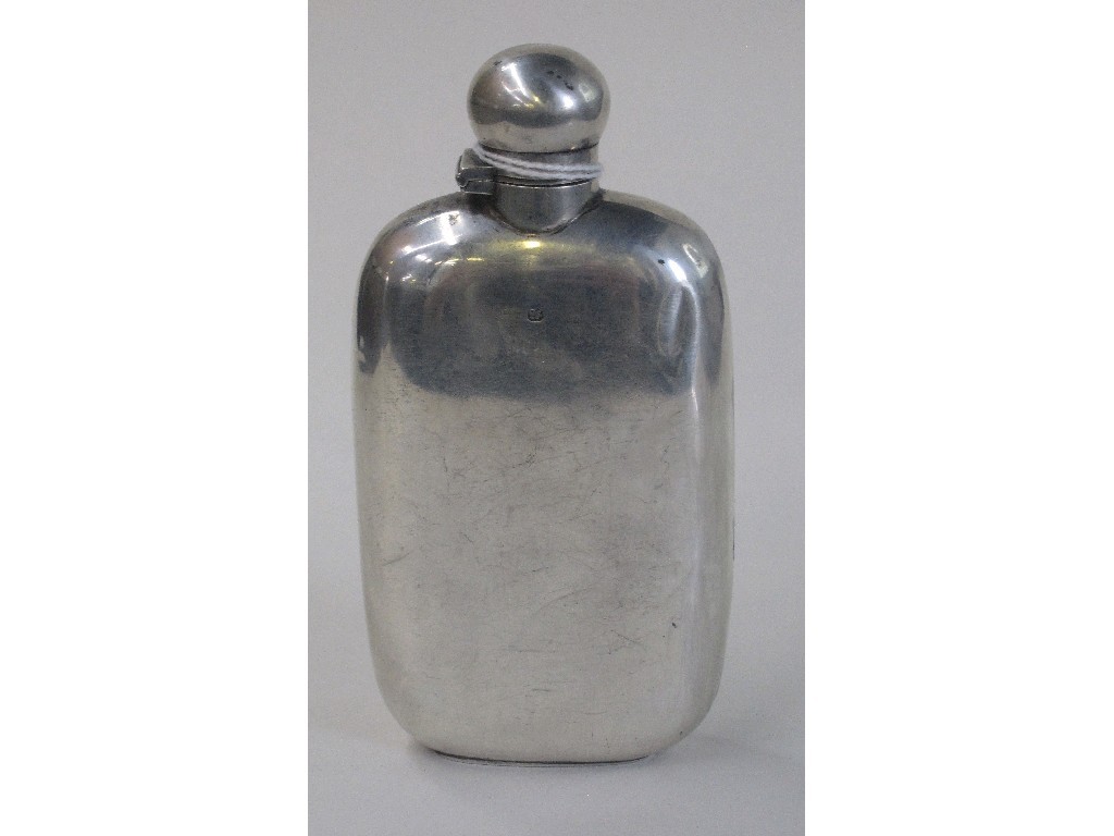 Appraisal: Silver hip flask Sheffield