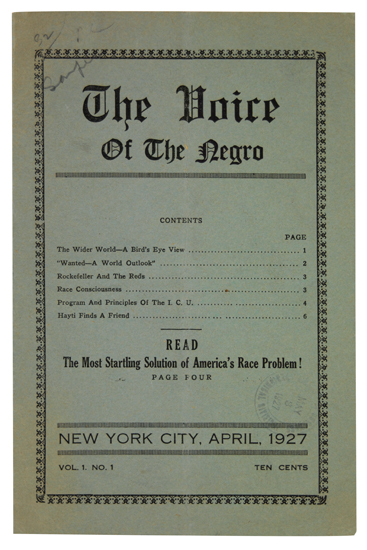 Appraisal: RARE BLACK RADICAL PERIODICAL BLACK RADICALISM HARRISON HUBERT H The