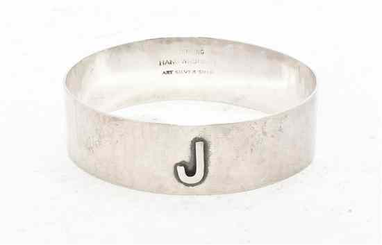 Appraisal: An American Arts Crafts Sterling Silver Bangle Art Silver Shop