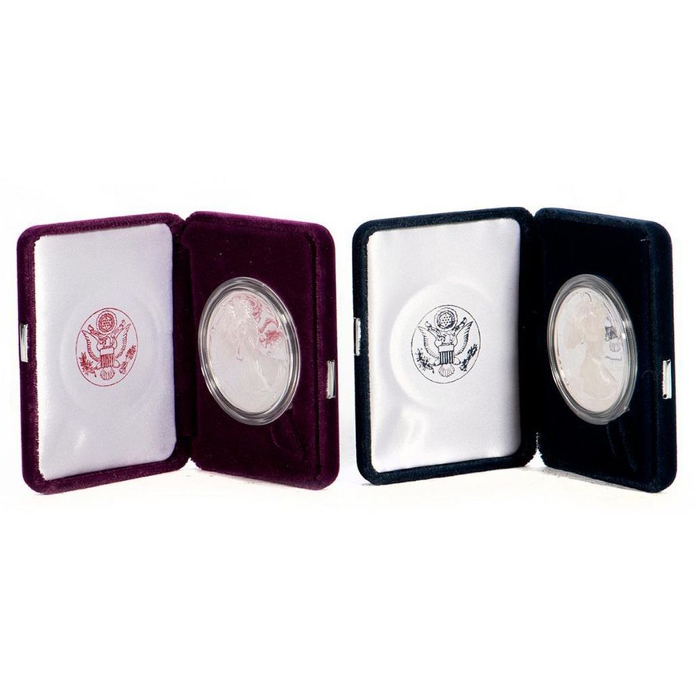 Appraisal: and American Eagle Silver One Ounce Proof Coins American Eagle