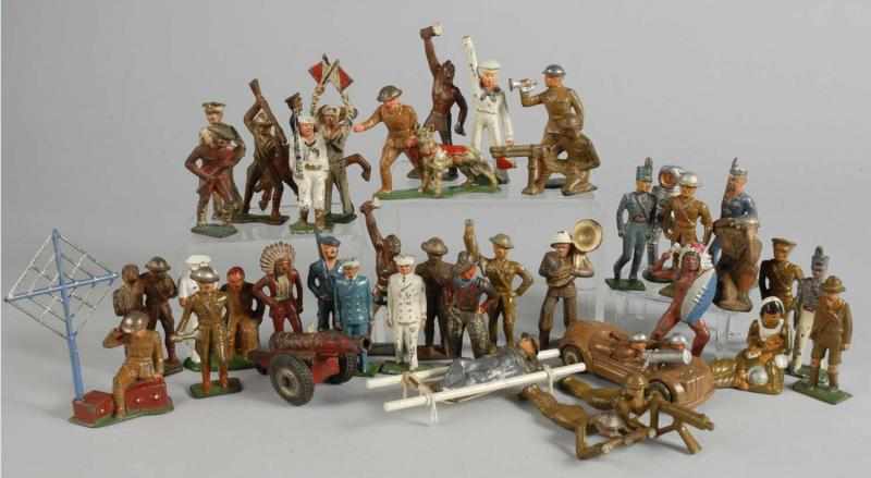 Appraisal: Lot of American Dimestore Toy Soldiers Description Includes Barclay Manoil