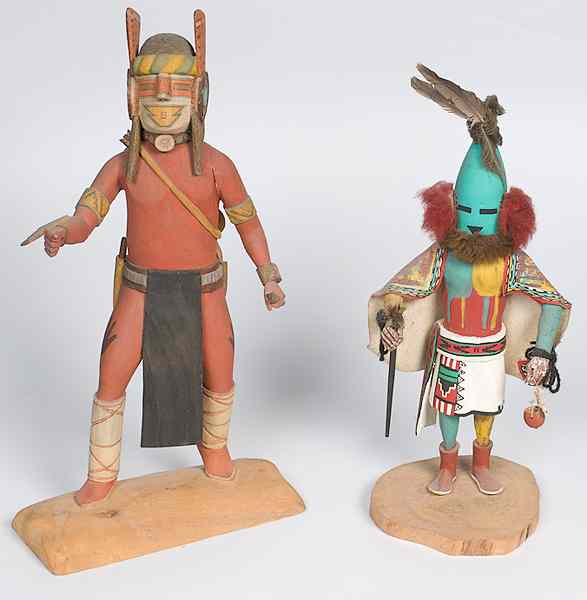 Appraisal: Valverde Nevayaktewa and Tino Youvella Hopi Carvings lot of includes