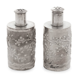 Appraisal: A Set of Chinese Export Silver Salt and Pepper Shakers