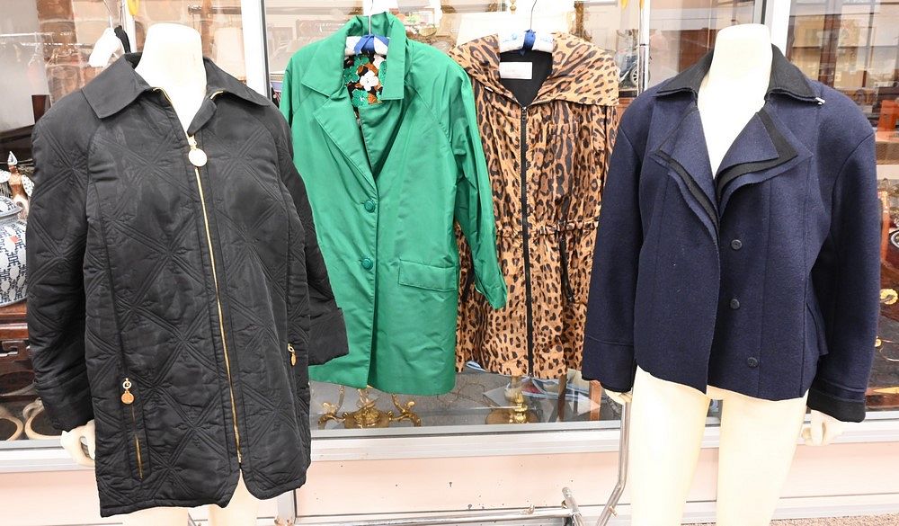 Appraisal: Four Piece Lot of Designer Jackets and Coats to include