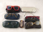 Appraisal: Seven pairs of fashion spectacles prescription lenses and some boxes