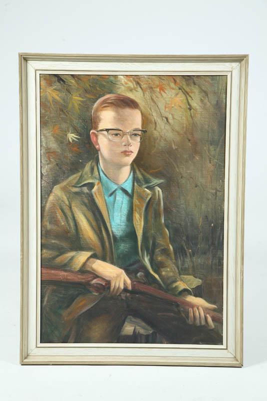 Appraisal: OIL ON CANVAS PORTRAIT An unsigned but attributed to Ivan