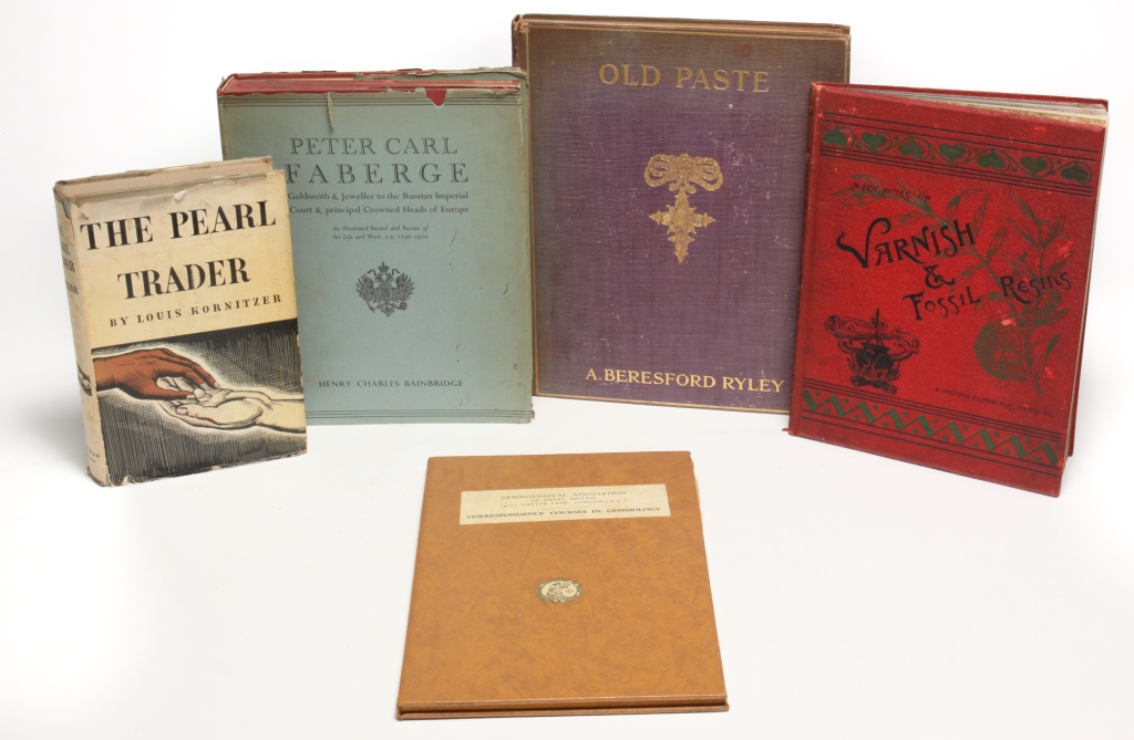 Appraisal: SIX BOOKS INCLUDING FABERGE Old Paste by Ryley published in