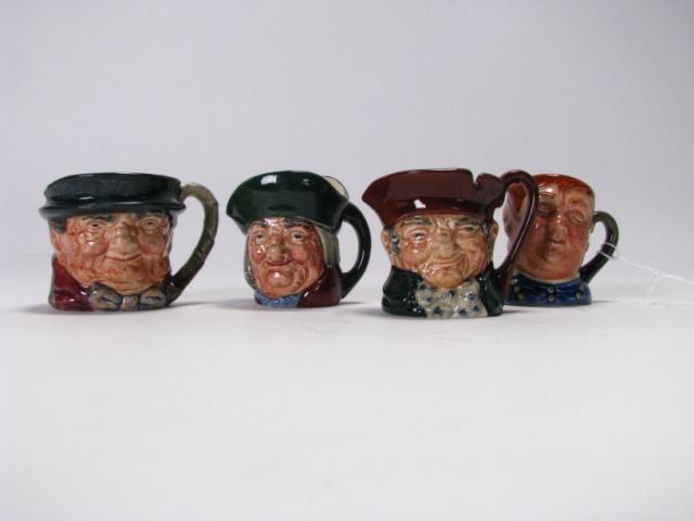 Appraisal: Four Royal Doulton Small Toby Mugs including Fat Boy Old