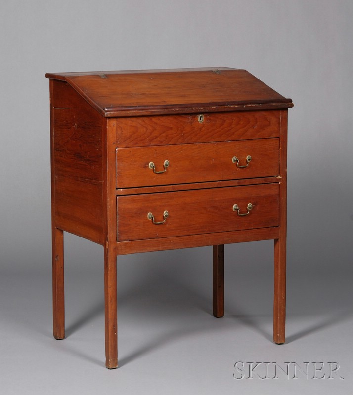 Appraisal: Pine Lift-top Standing Desk New England late th century with