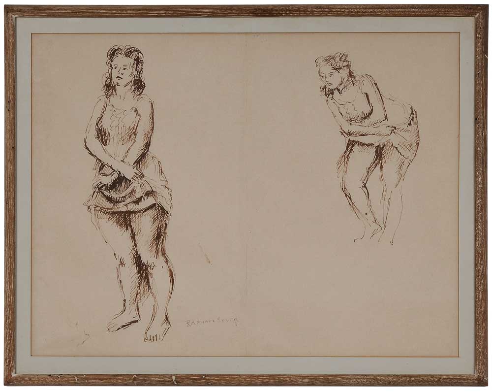 Appraisal: Raphael Soyer New York - Two Studies of a Girl