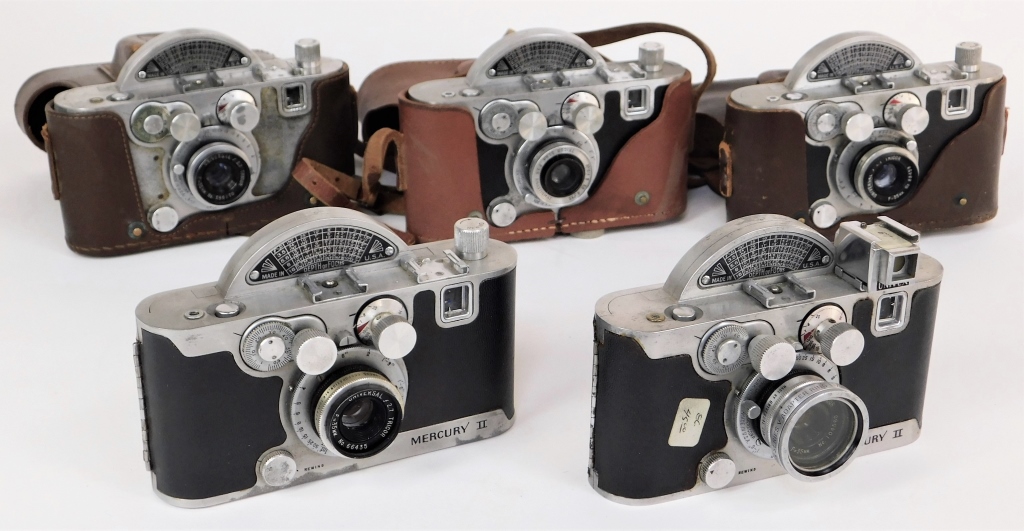 Appraisal: GROUP OF UNIVERSAL CAMERA MERCURY II CAMERAS Group of Universal