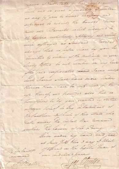 Appraisal: REBUILDING AFTER THE WAR AMERICAN REVOLUTION CLINTON GEORGE Document Signed