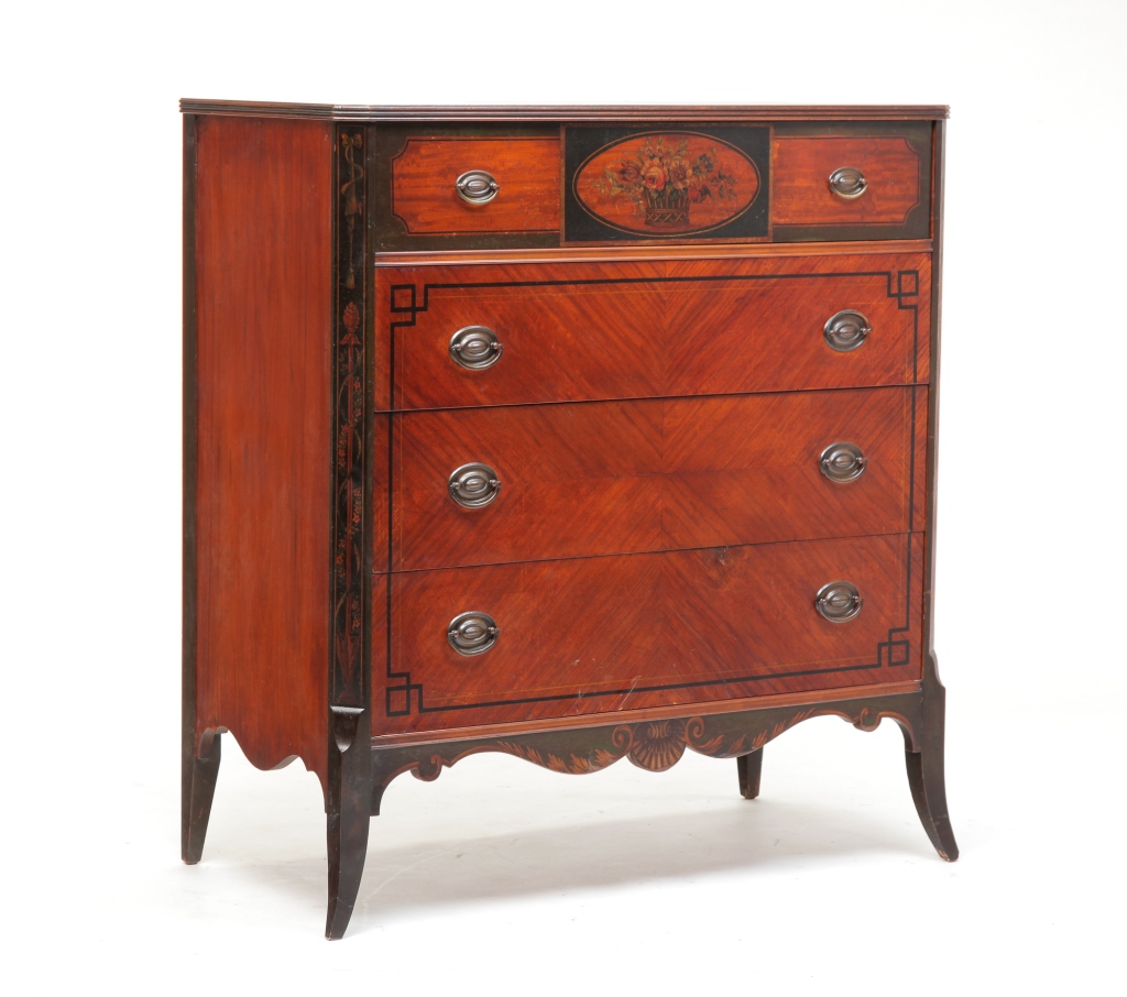 Appraisal: First half th century mahogany with oak secondary Top with