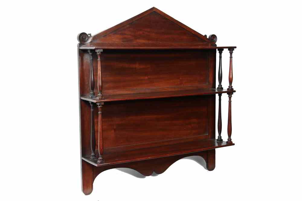 Appraisal: WALL SHELF - First quarter th c fine Regency mahogany