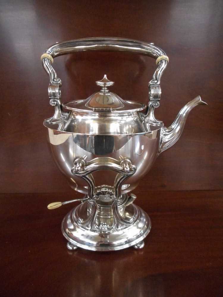 Appraisal: GORHAM STERLING SILVER WATER KETTLE with warming stand and burner