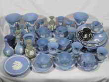 Appraisal: A large quantity of Wedgwood jasperware including cups and saucers