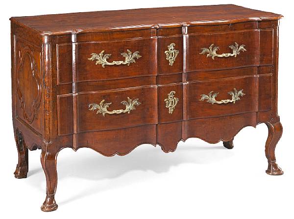 Appraisal: A fine Louis XV walnut commode second quarter th century