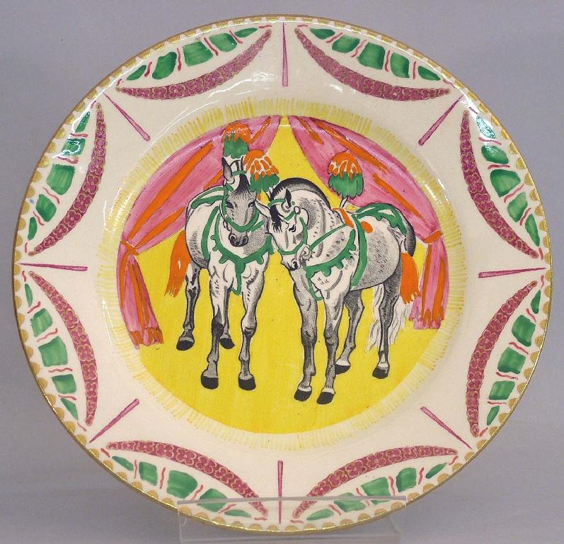 Appraisal: Circus' Bizarre side plate designed by Dame Laura Knight diameter