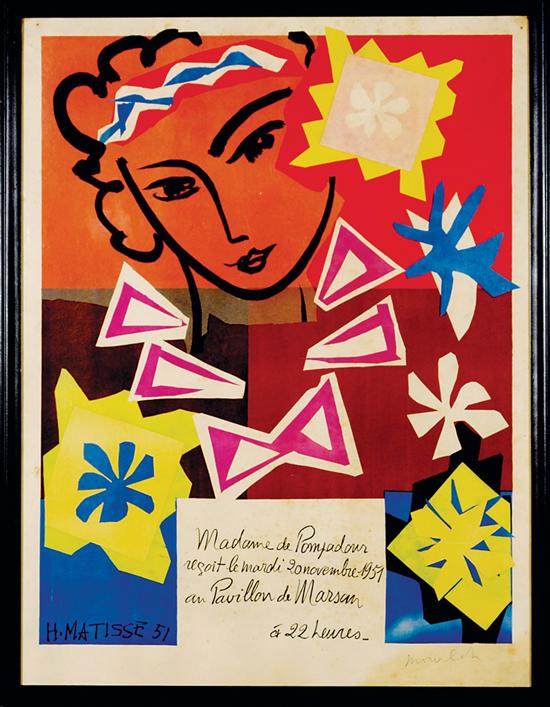 Appraisal: Fernand Mourlot French - TWO WORKS MATISSE-MADAME DE POMPADOUR and