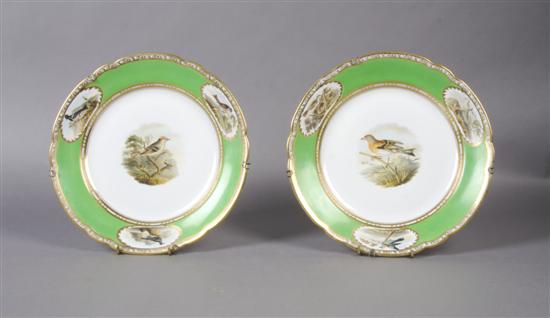 Appraisal: A Pair of Spode Ornithological Plates Diameter inches