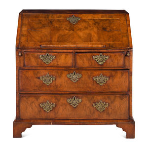 Appraisal: A Queen Anne Walnut Secretary Bureau Early th Century Height