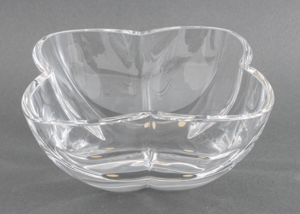 Appraisal: BENGT EDENFALK FOR KOSTA BODA FLOWER GLASS BOWL Bengt Edenfalk