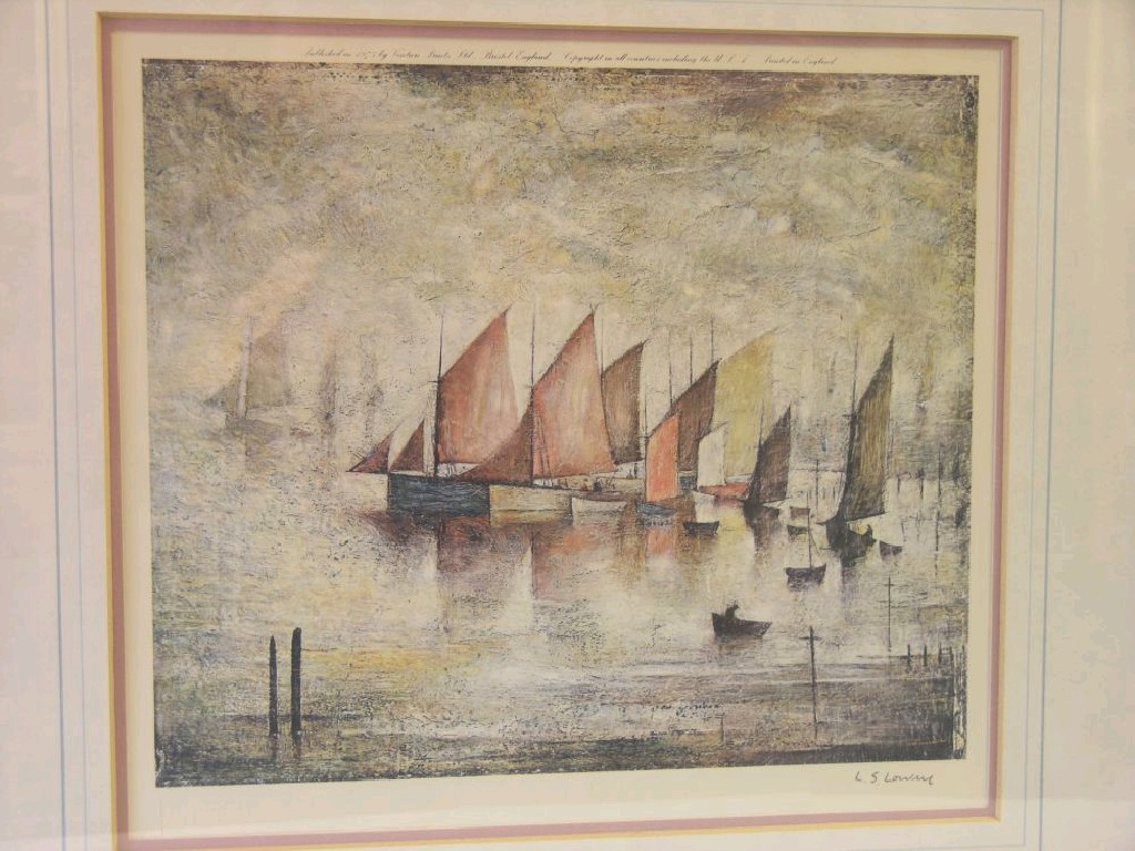 Appraisal: L S Lowry - a signed limited edition colour print