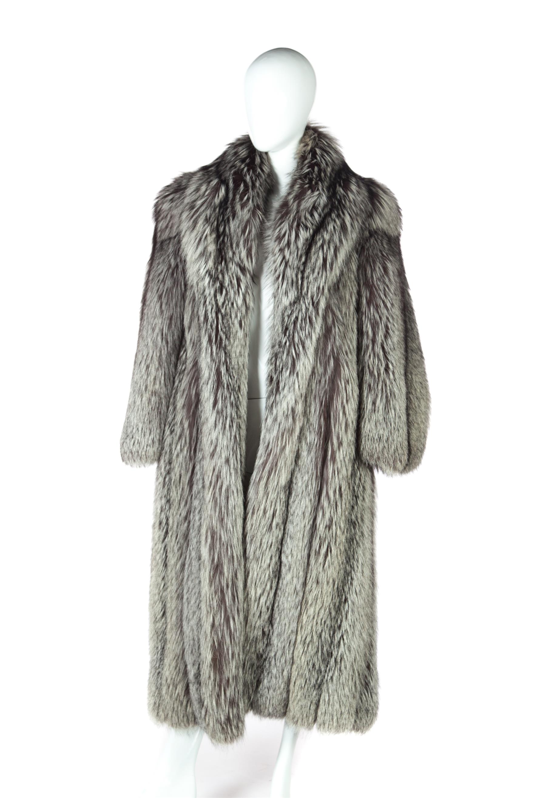 Appraisal: SILVER FOX FUR Late th century Long fur in shades