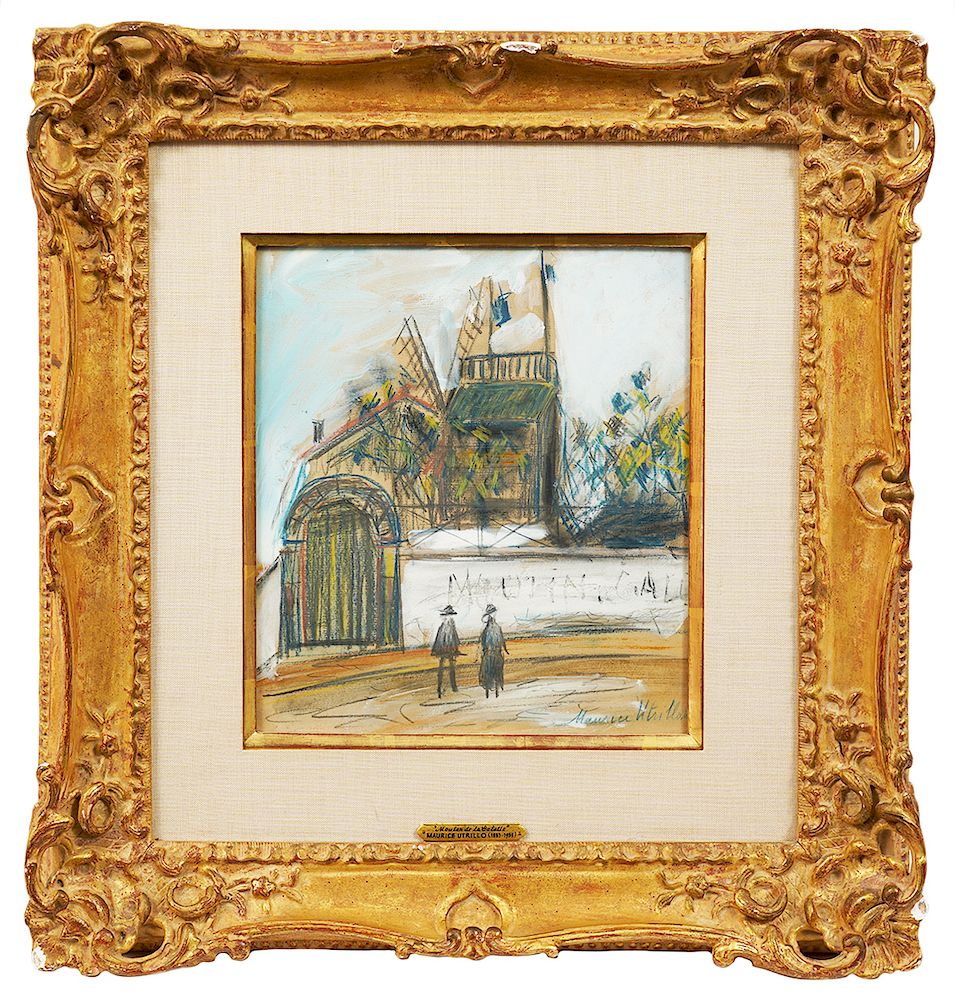 Appraisal: Maurice Utrillo 'Le Moulin de la Galette' Painting Maurice Valadon