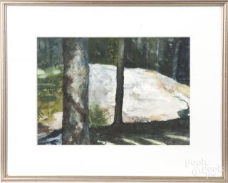 Appraisal: Ann Brelsford McCoy American b watercolor and gouache landscape signed