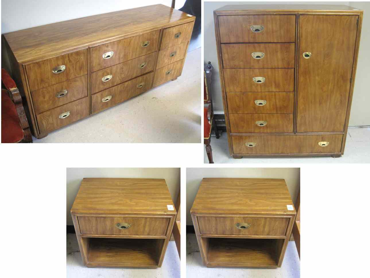 Appraisal: FOUR-PIECE DREXEL BEDROOM FURNITURE SET Drexel Heritage Furnishings Inc ''Passage''